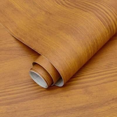 Inspired Finds Peel And Stick Wood Grain Vinyl Flooring Roll padauk