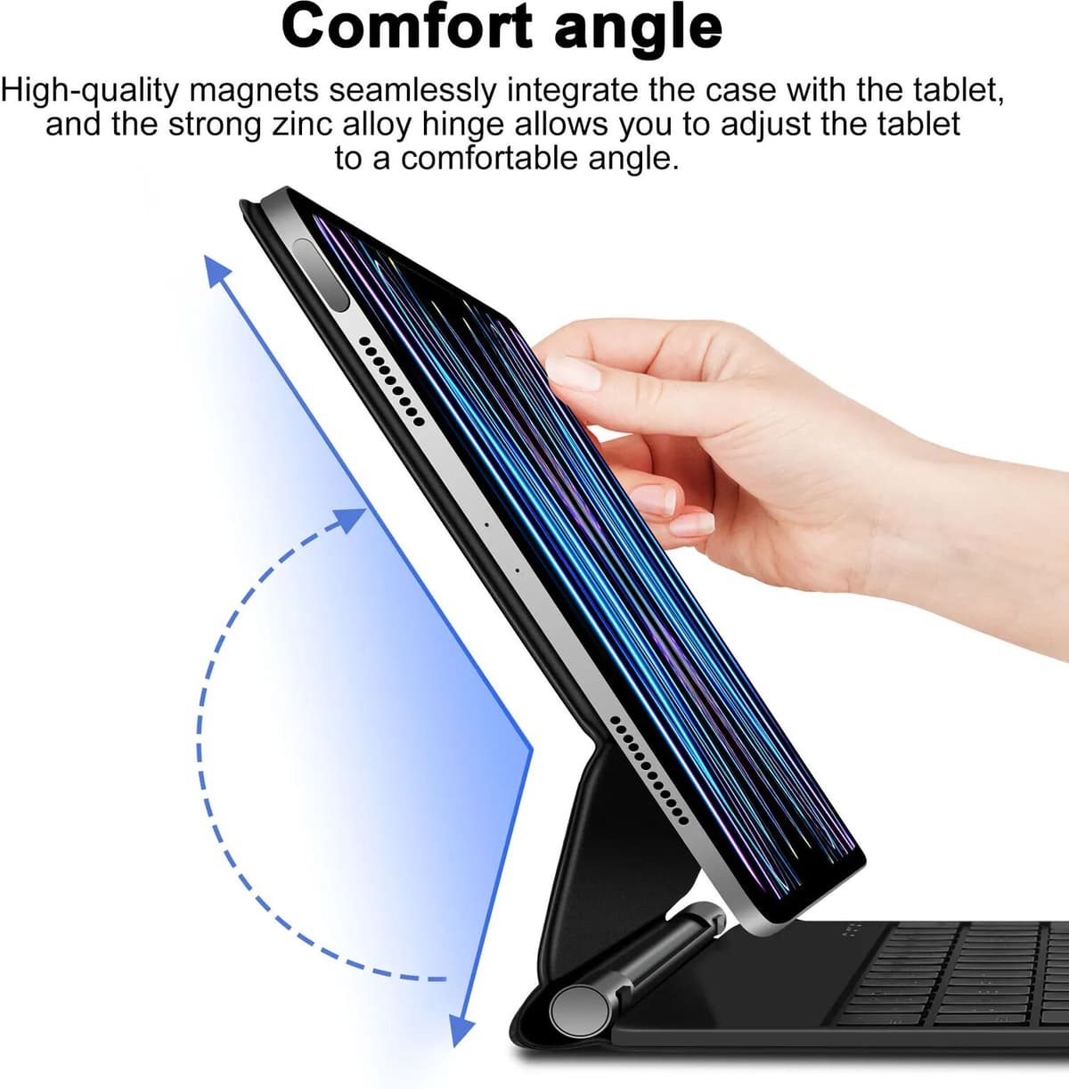 GOOJODOQ Backlight Magic Keyboard for iPad Pro 13 M4 2024 12.9 M2 for iPad Pro 11 10th Gneration iPad Air 6 Air 5 Air 4 Keyboard folio