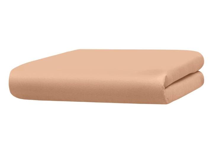 Mako-Feinjersey-Spannbetttücher und Kissenbezüge aus 100% Baumwolle, Champignon, Größe 136 (1 Spannbetttuch, 140–160/200 cm)