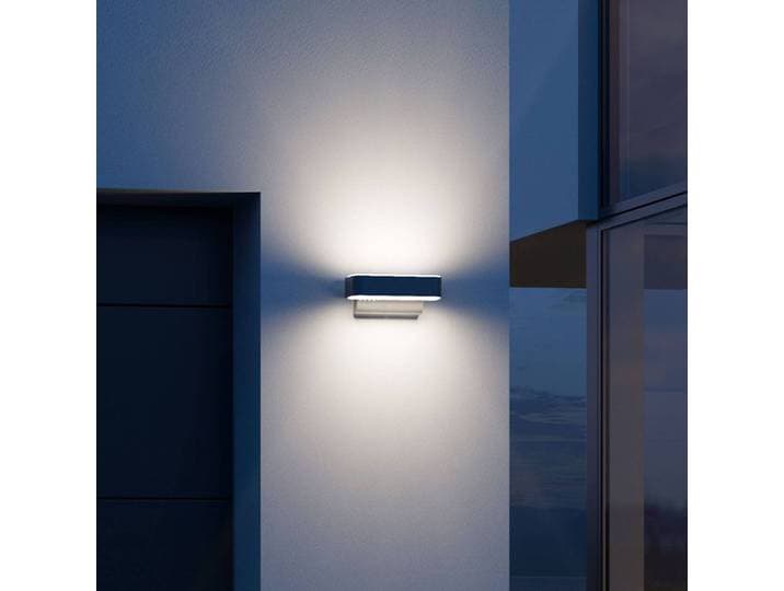 STEINEL Smart Sensor-Wandleuchte L 810 SC anthrazit, alu / grau / zink, Aluminium, Smart Home Wandleuchte außen