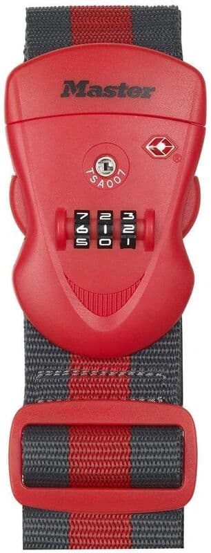 Master Lock Ιμάντας Αποσκευών Αυτοκινήτου 200x200cm Κόκκινο 4702EURDRED
