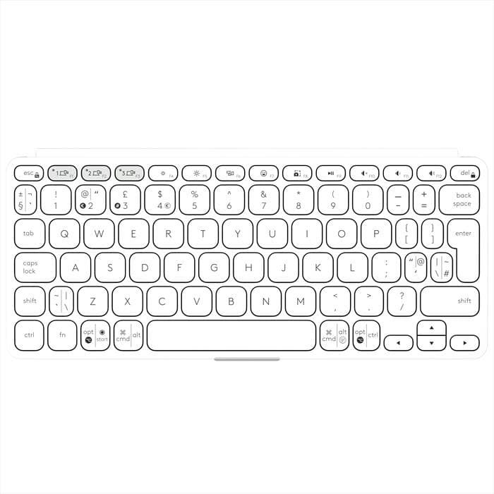 Logitech Tastiera Keys To Go 2 Apr-pale Grey