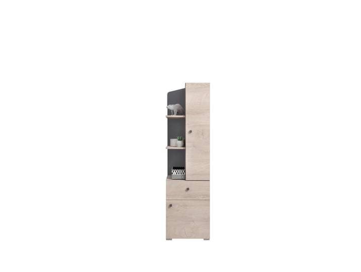 Masseno Bücherregal Ravenna 45x40x160 cm, Regal Eichefarben, 45x160x40 cm, Wohnzimmer, Regale, Bücherregale