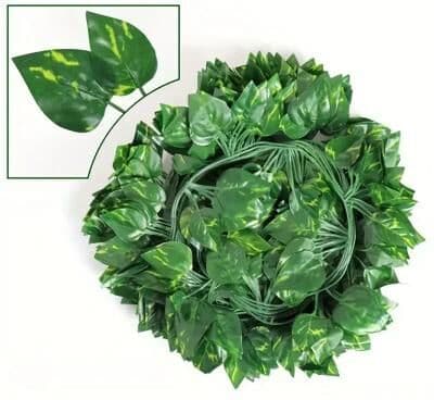 Inspired Living LushLook Artificial Ivy Garland For Wall, Wedding & Home Decor 4m (2 String) green Vines