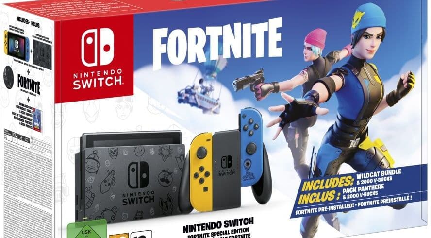 Nintendo Switch Pelikonsoli Fortnite Special Edition (Käytetty)