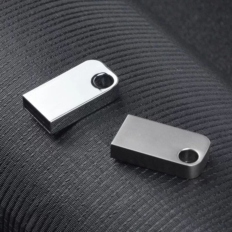 INF Clé USB 3.0 Haute Vitesse en Alliage de Zinc Argenté - Transfert Bidirectionnel PC/Téléphone 128 Go 32 Go