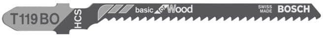 Lame de scie sauteuse T 119 BO BOSCH, Basic for Wood (2608637788)