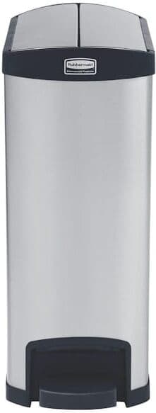 Papperskorg RUBBERMAID Slim Jim 50L stÃ¥l