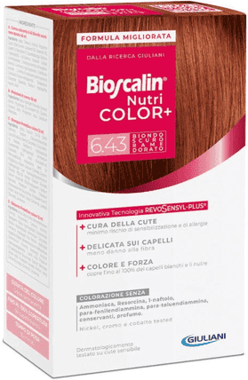 Bioscalin Nutri Color Plus 6.43 Biondo Scuro Rame Dorato Trattamento Colorante