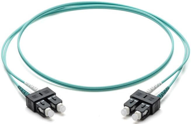 Corning Câble de raccordement LWL SC/SC OM3 50/125 10 m turquoise (F575702T2Z20010M)