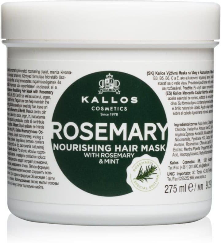 Kallos KJMN Professional Rosemary masque cheveux 275 ml