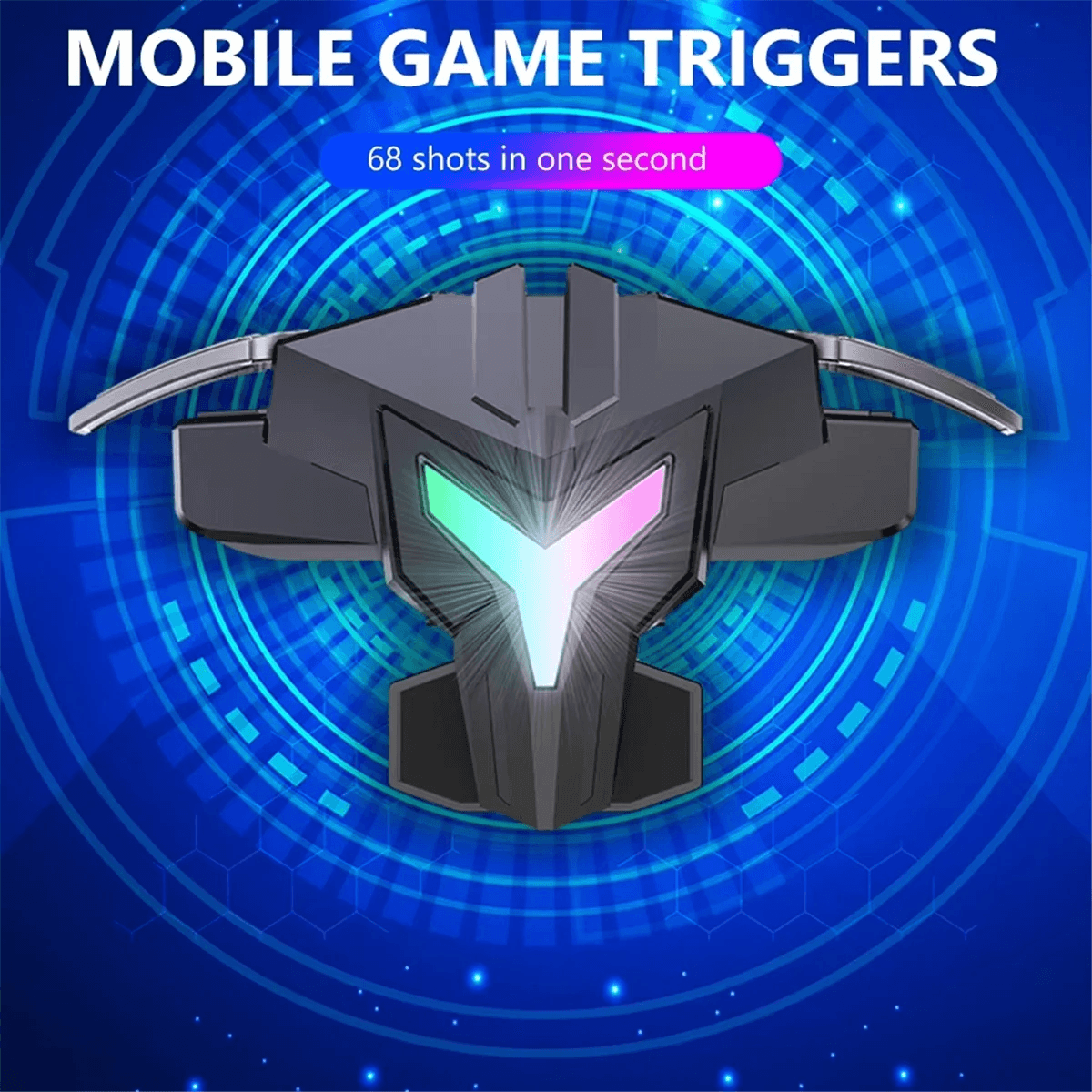 NONE 2025+ RGB A1 Mobile Gaming Trigger 4 Finger Game Controller Professional Triggers Joystick for Mobile Phones