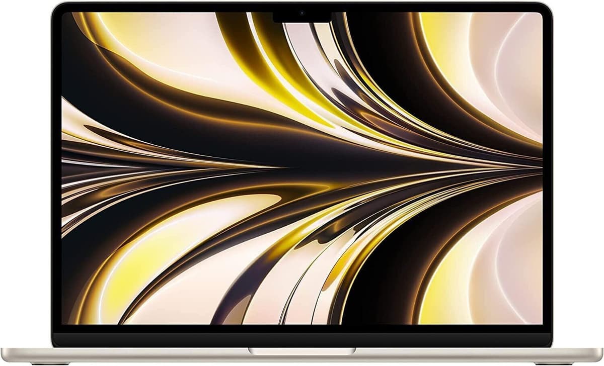 Apple MacBook Air 2022   13.6"   M2   16 GB   256 GB SSD   8-Core GPU   Lumière stellaire   IT - Refurbished