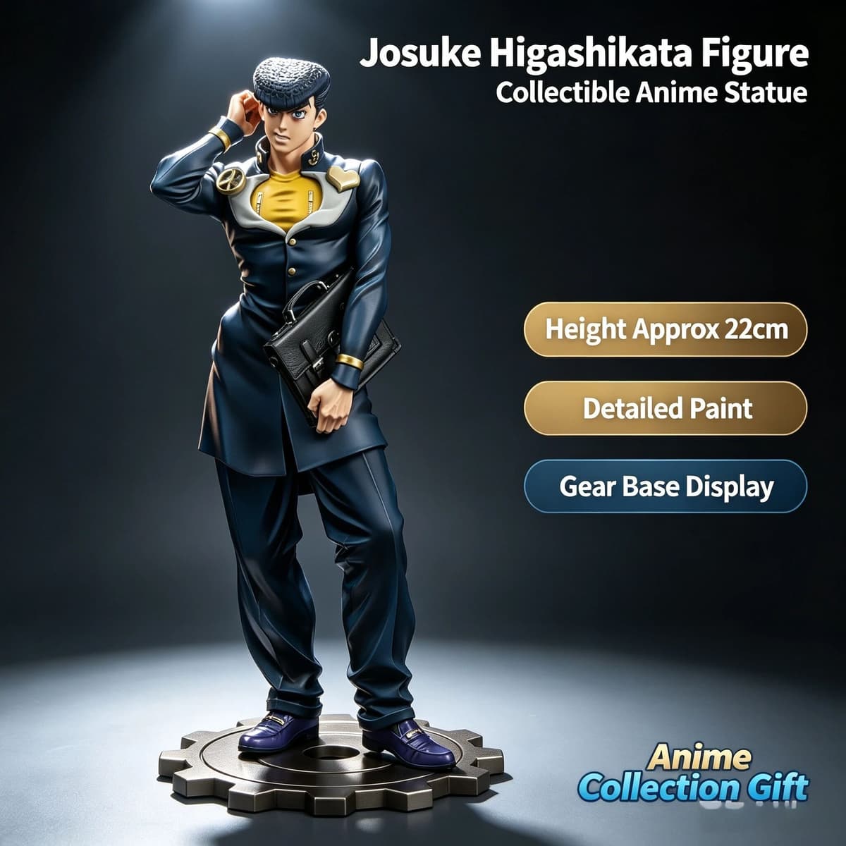 Bandai Anime JoJo Bizarre Adventure Higashikata Josuke Action Figure Desktop Decoration Collectible Model Statue For Display