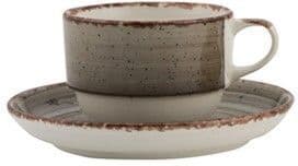 Güral Porselen Piattino per Tazza Caffè Avanos Terra