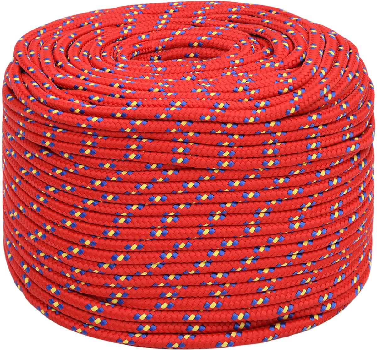vidaXL Corde utilitaire polyvalente 6 mm 50 m Rouge PP