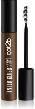 got2b Glued 4 Brows & Edges gel de fixação para sobrancelhas 2 em 1 Tinted Brown 16 ml. Glued 4 Brows & Edges