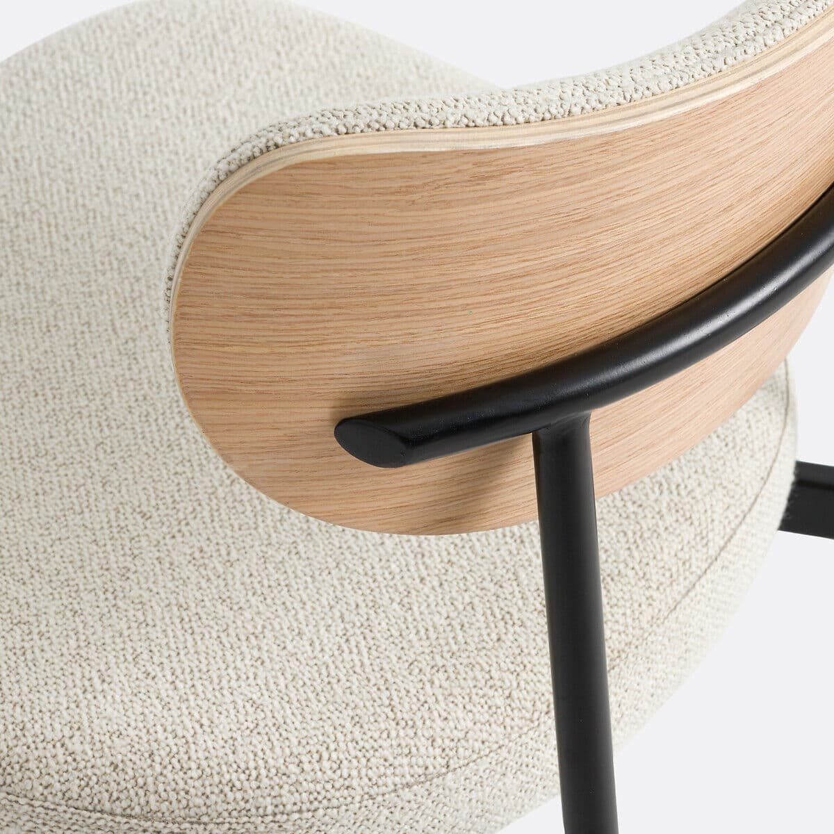 LA REDOUTE INTERIEURS Lot de 2 chaises tissu texturé, Albane