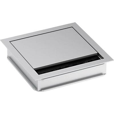Bachmann 930.310 Kabeldurchführung quadratisch Klemm-Ø (max.) 5 mm Aluminium Silber (matt, eloxiert) 1 St.