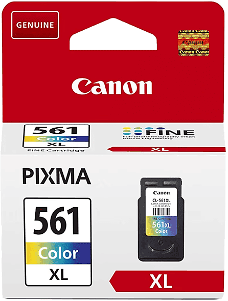 Cartucho de tinta - Canon CL-561XL Tricolor (3713C001), Hasta 300 páginas, Cian, magenta, amarillo