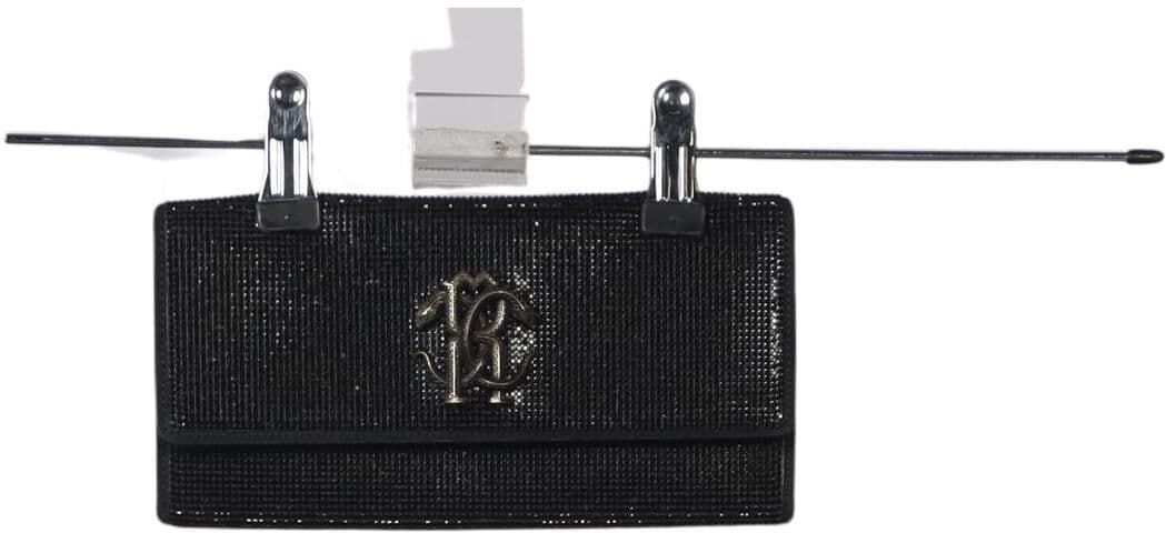 Roberto Cavalli Damen Handtasche klein Leder, Schwarz, Leder - Second Hand