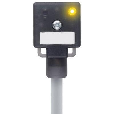Ventilsteckverbinder Bauform A Schwarz VA22-24.3-5/P01 Pole:2+PE gebrückt 8047821 Escha Inhalt: 1 St.