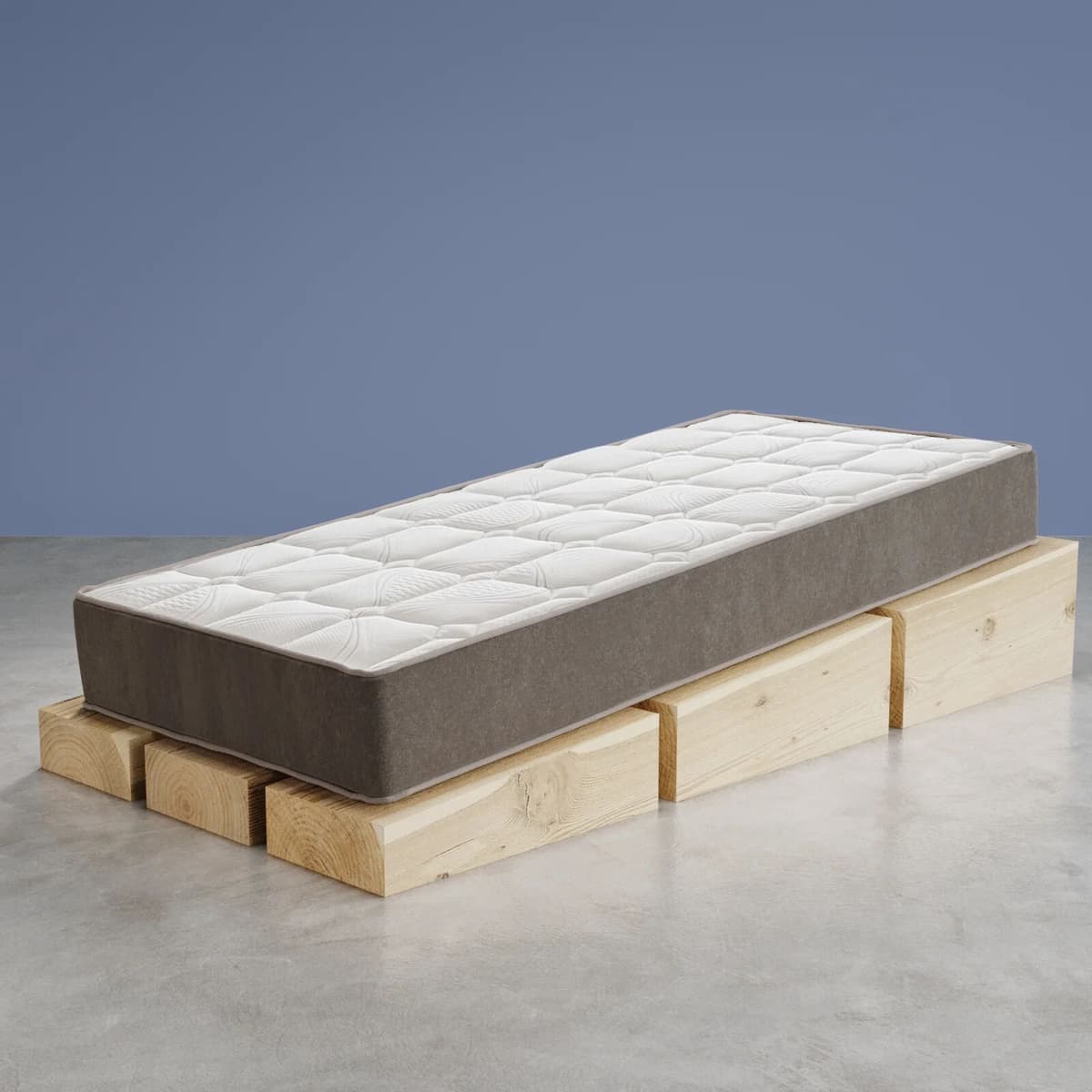 garneroarredamenti Materasso 80x190cm singolo memory traspirabile imbottito Perla