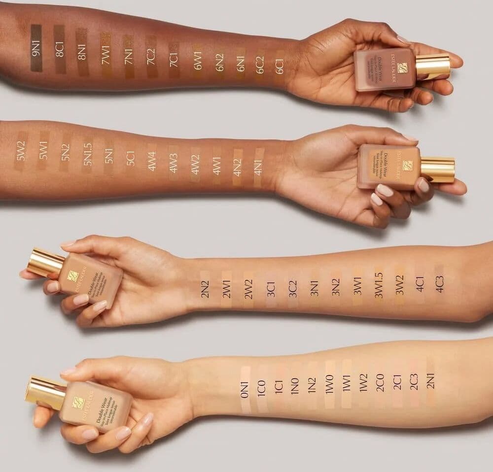 Estee Lauder Double Wear Stay-in-Place 24-Hour Long-Wear Matte Foundation Makeup #1W1, 7ml Travel Size