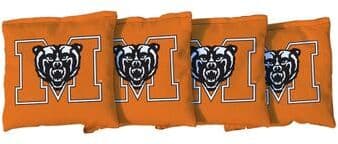 Skip's Garage Mercer University Bears Orange Cornhole Bags