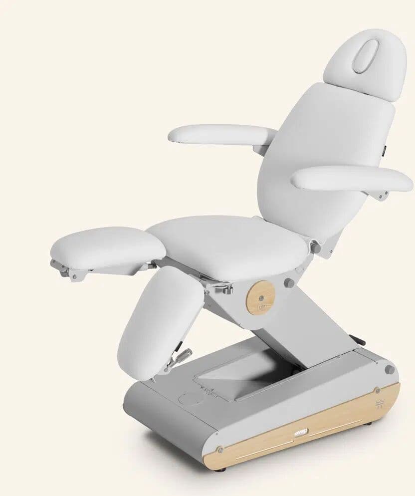 Weelko Poltrona podologia elettrica 3 motori con riscaldamento SWAP P3 UP PODO BIANCO
