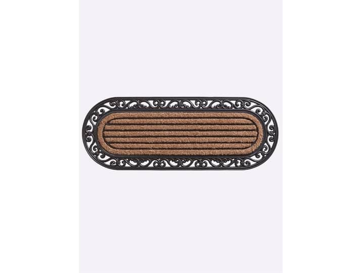 Fussmatte HEINE HOME, schwarz (schwarz, natur), B:45cm H:23mm L:120cm, Teppiche, Fussmatte