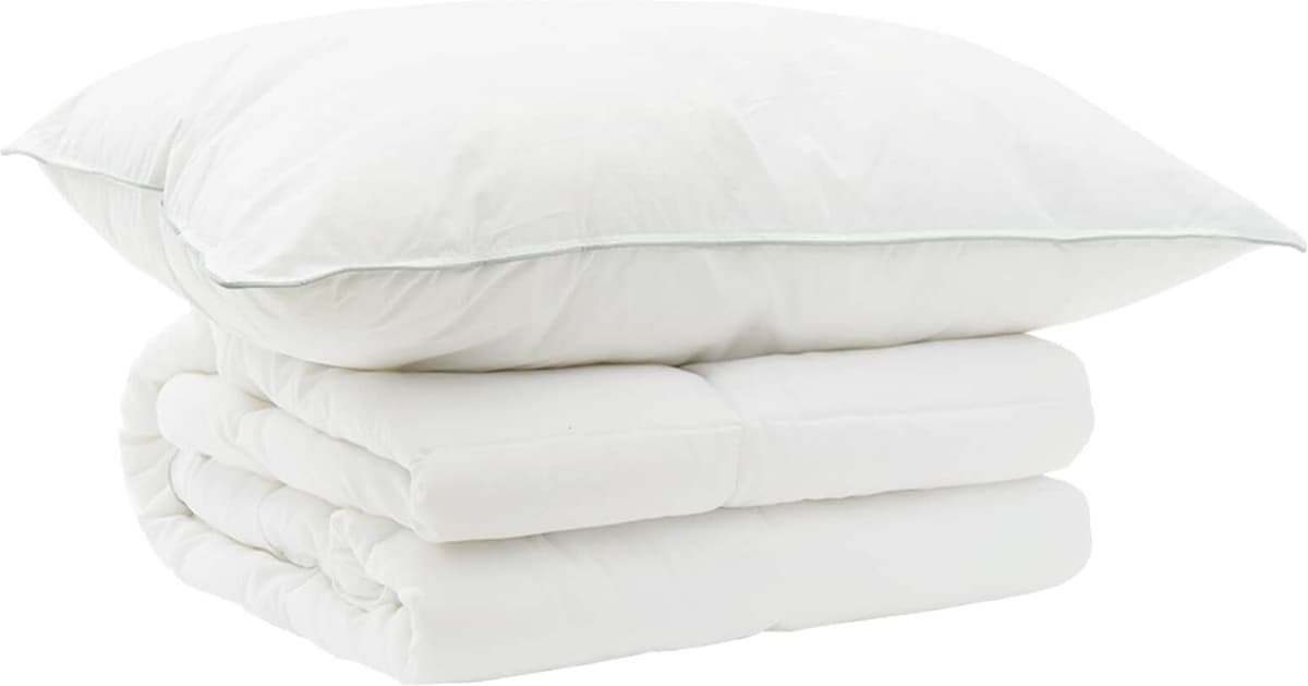 vidaXL Ensemble de couette et d'oreiller 2 pc 155x200 cm Été 140 GSM