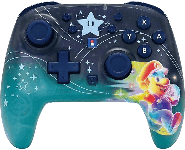 Mando Nintendo Switch 2 - Hori Mario, Para 2, Inalámbrica, USB-C, Palancas analógicas TMR