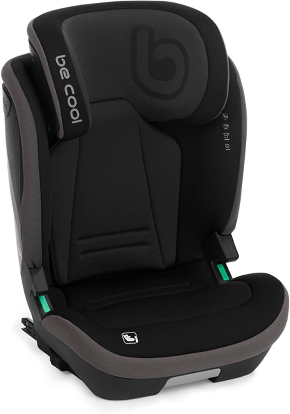 Be Cool Silla de coche Bravo (i-Size 100 - 150 cm). Negro niño