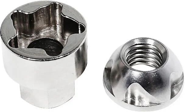NONE Tamper Resistant Security Nuts with Wrench Anti-Theft Nut Stainless M6 M8 M10 M12 for LED Bike Awning Car Accessories