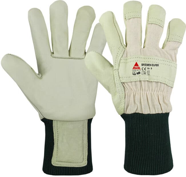 BREMEN SUPER SB Gants de travail en cuir fleur de bovin TÜV GS Réf. 9 Hase (293330-9)