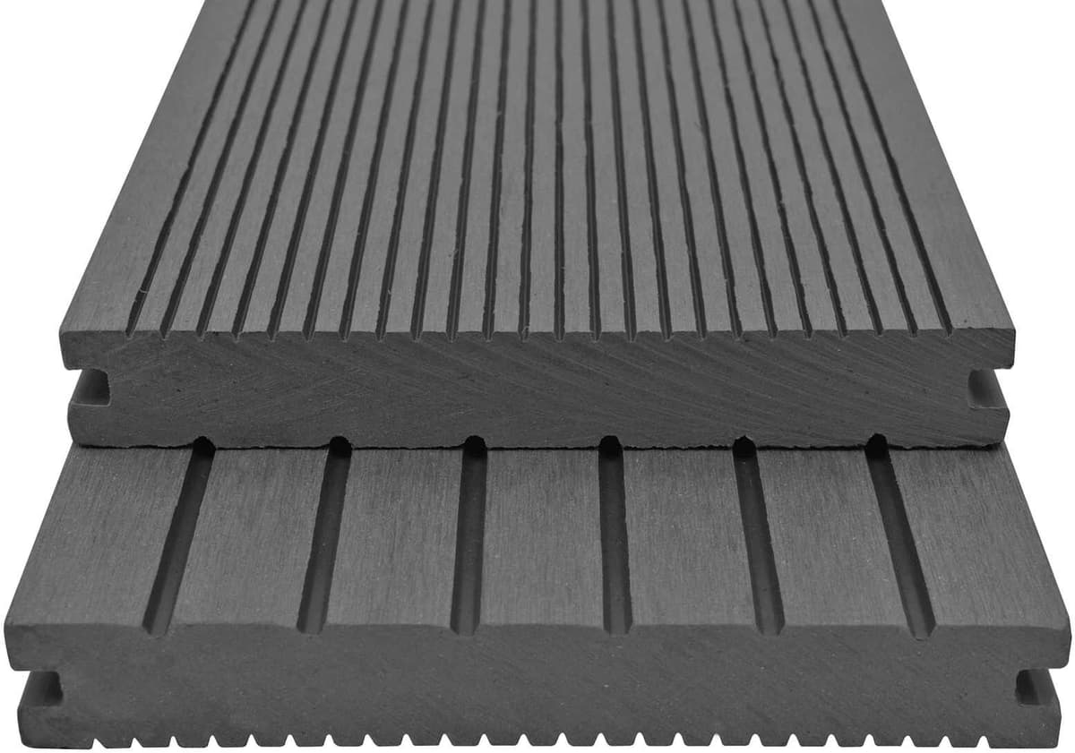 vidaXL Planche de terrasse 40 pièces Gris WPC