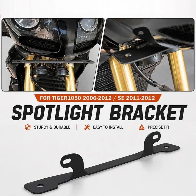 ANLUSON Auxiliary Bracket For TIGER1050 Tiger 1050 SE 2006-2012 Motorcycle Fog Light Led Bracket Auxiliary Lights Holder Support