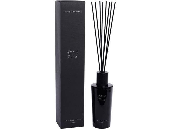 Raumduft Nathalie Black Forest 430ml schwarz - Material: Glas, Marmor, Rattan - Raumduft