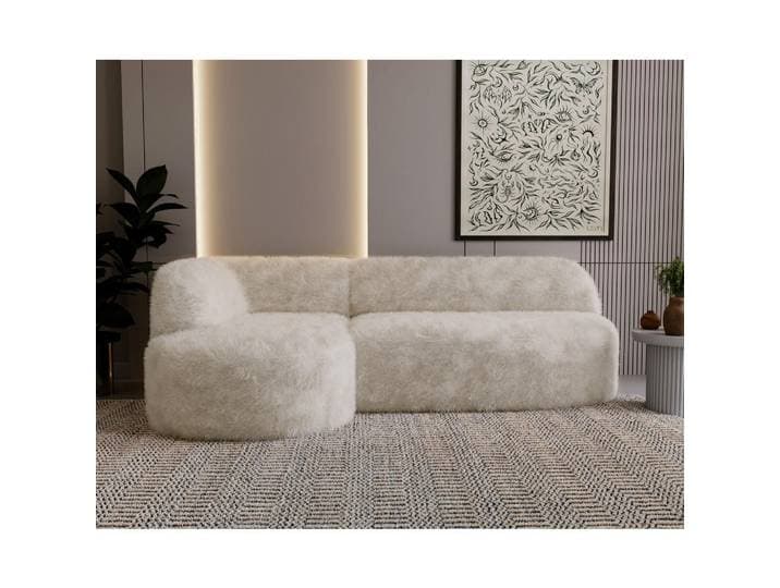 Livetastic Ecksofa, Beige, Kunststoff, 218x156 cm, Wohnzimmer, Sofas & Couches, Wohnlandschaften, Ecksofas