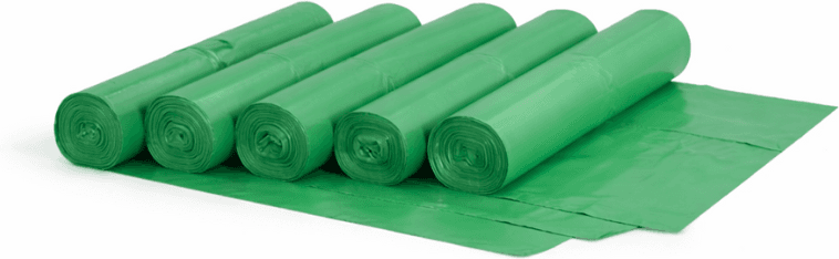B2B Partner Worki na śmieci 120 litrów, 700 x 1100 mm, LDPE, 60 mikronów, 10 x 20 szt., zielony