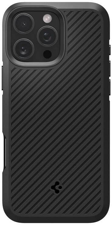 iPhone 16 Pro Spigen Core Armor Bagside Cover - Sort