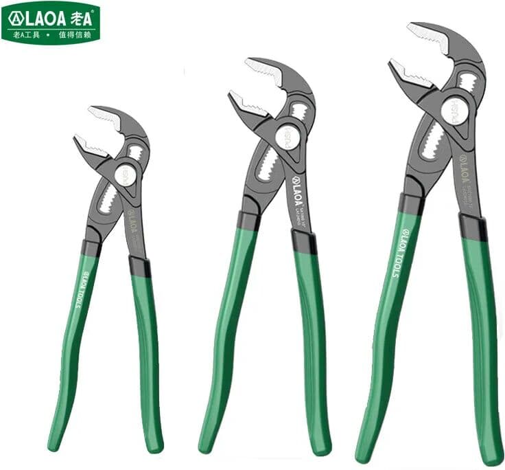 LAOA Quick Positioning Water Pipe Pliers Taiwan Push-Button Water Pump Pliers Large-Opening Industrial-Grade Pipe Pliers