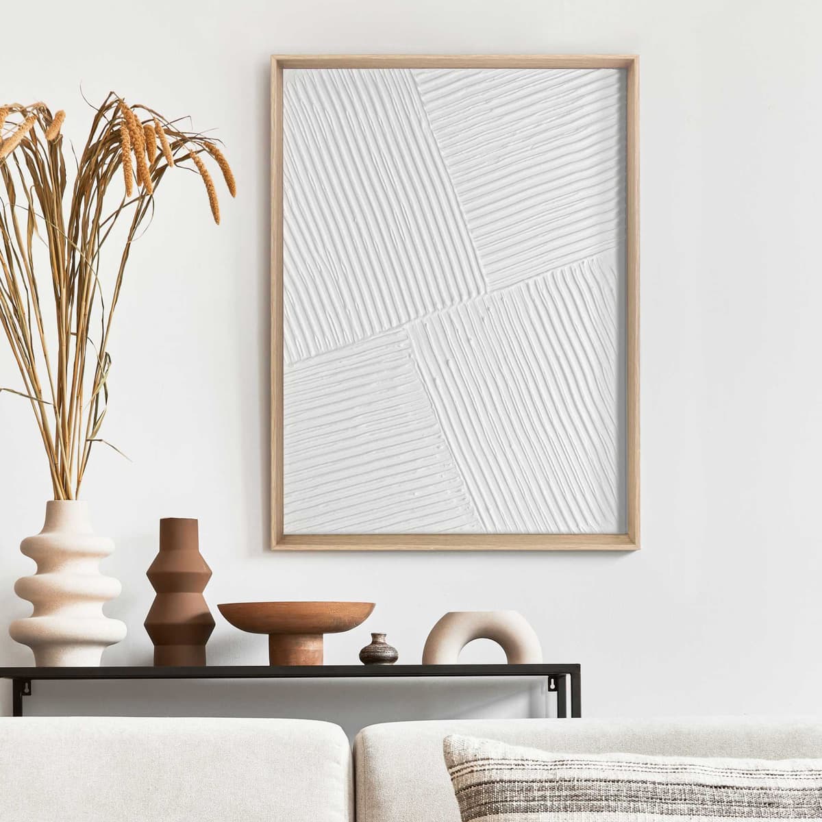 Reinders! Wandbild REINDERS "Diagonal", weiss (farbe bild(er): weiß), B:30cm H:40cm T:3cm, Holzwerkstoff, Bilder, Wandbild farbe bild(er): weiß B/H/T: 30cm x 40cm x 3cm