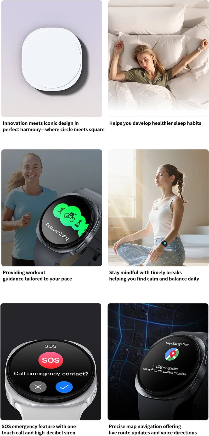 NONE Smart Watch GPS Track Smart Watches For Men Women Sport Heart Rate Bluetooth Call NFC IP68 Waterproof Compass Smartwatch 8 Mini