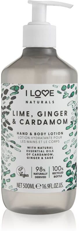 I Love Naturals Lime, Ginger & Cardamom γαλάκτωμα σώματος 500 ml