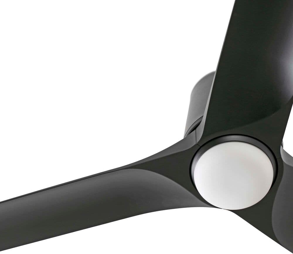 FARO BARCELONA Ventilador con luz abs negro mate 90x90x23.2 cm