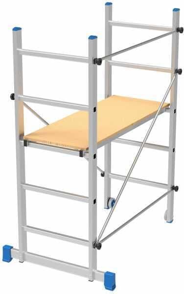 Marchetti Minio - Trabattello in alluminio - Base 80cm - Compatto e portatile - Altezza 1,52m