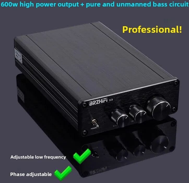 HKFZ TPA3255 600W High Power Professional Grade Subwoofer Digital Amplifier Board Finished Machine Low Frequency Adjustable
