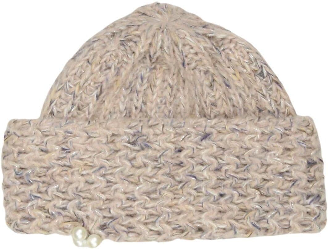darling harbour Damen Hut oder Mütze, Beige, Gr. Onesize, Wolle / Mohair / Synthetik - Second Hand